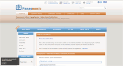 Desktop Screenshot of panasmusic.com
