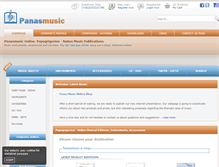 Tablet Screenshot of panasmusic.com